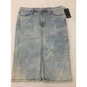 Denim pencil skirt by Black Orchid